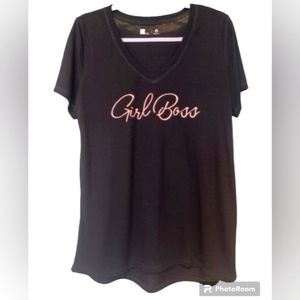 Xersion Girl Boss T-shirt Size Large NWOT